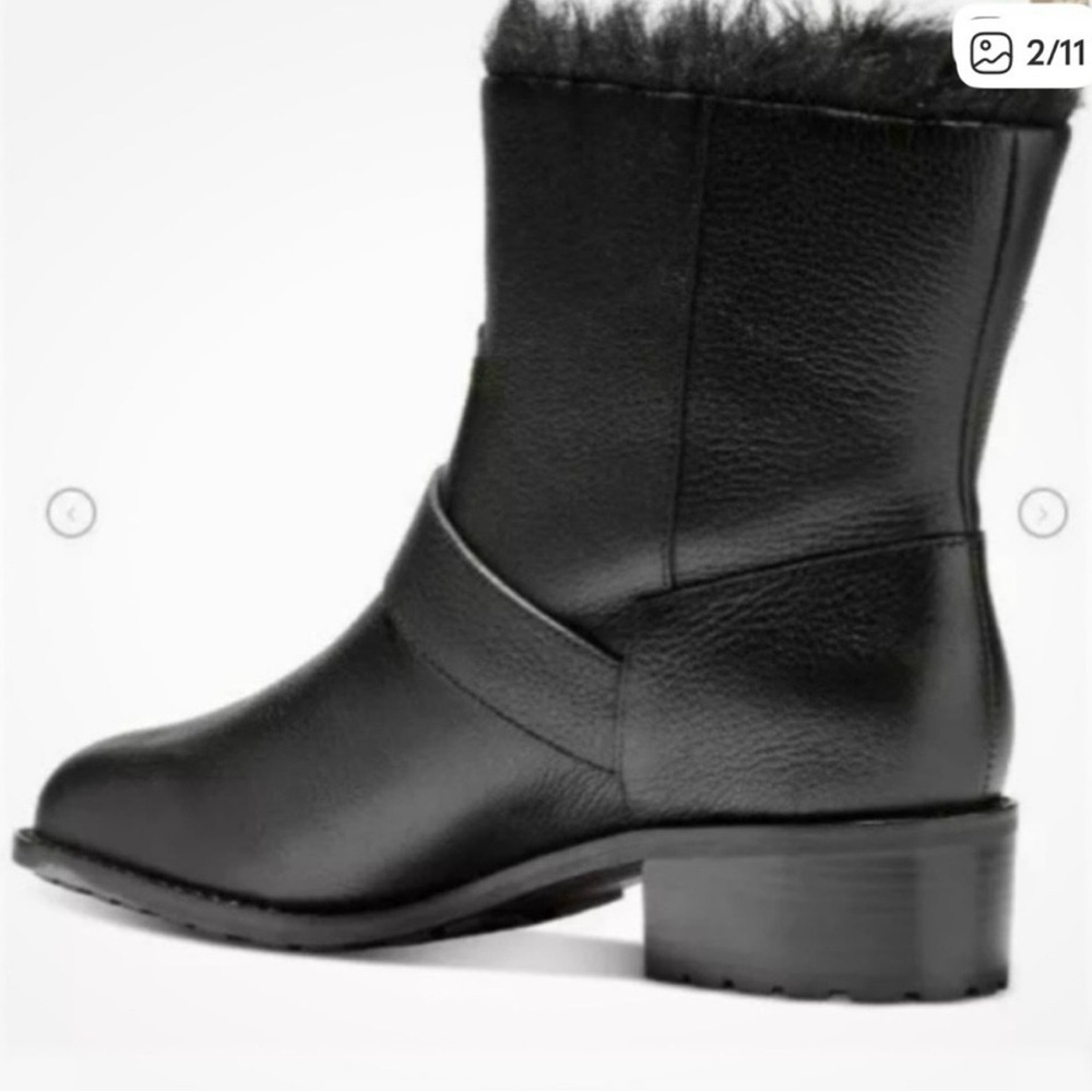 COLE HAAN NEELA SLIP ON LEATHER ANKLE BOOTS size 6.5 - Picture 3 of 11